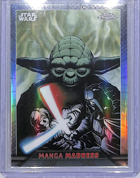 2023 Topps Chrome Star Wars Manga Madness #MM-10 Yoda NM-MT - Star Wars Card Single