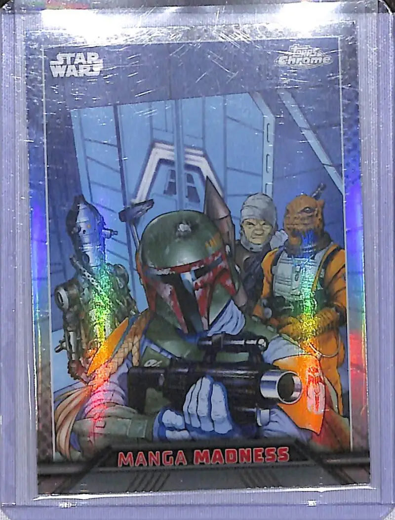 2023 Topps Chrome Star Wars Manga Madness #MM-6 Boba Fett NM-MT - Star Wars Card Single