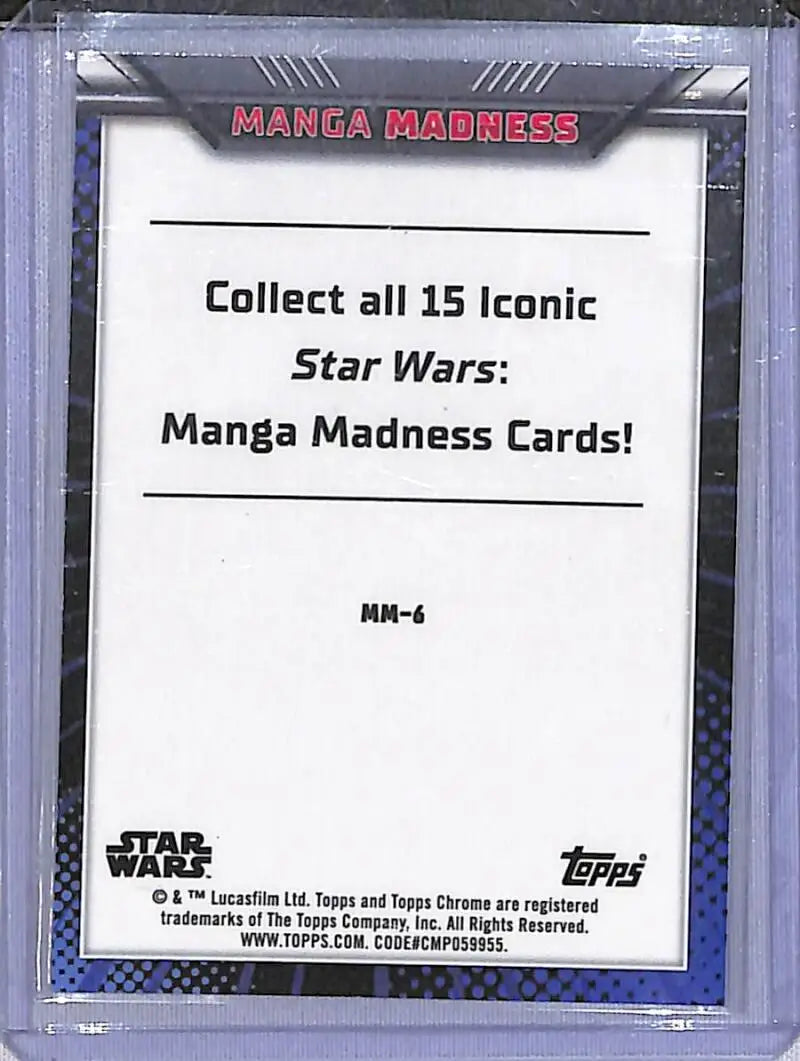 2023 Topps Chrome Star Wars Manga Madness #MM-6 Boba Fett NM-MT - Star Wars Card Single