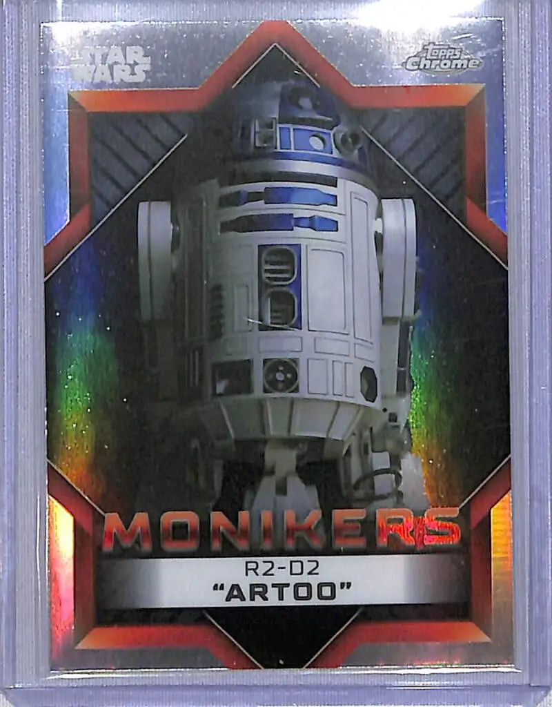 2023 Topps Chrome Star Wars Monikers #M-10 R2-D2 ’Artoo’ NM-MT - Star Wars Card Single