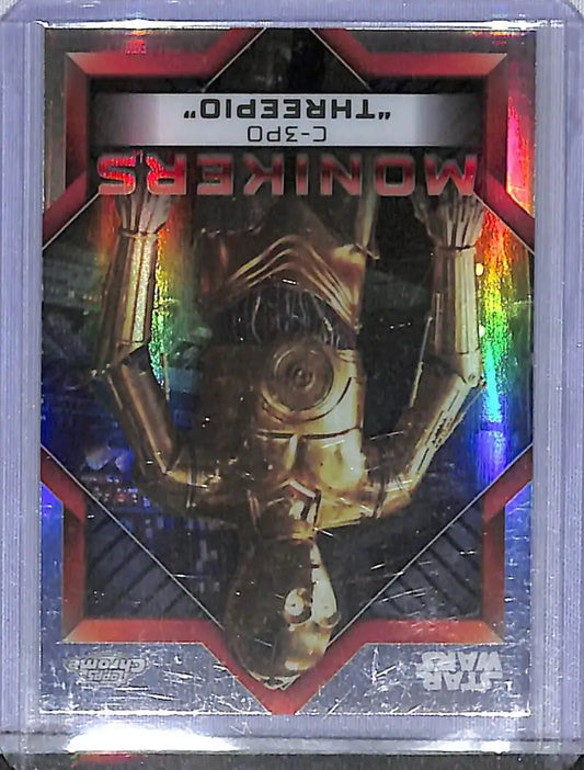 2023 Topps Chrome Star Wars Monikers #M-11 C-3PO ’Threepio’ NM-MT - Star Wars Card Single