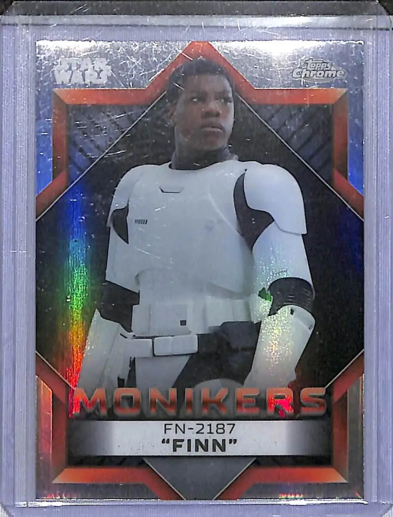 2023 Topps Chrome Star Wars Monikers #M-17 FN-2187 ’Finn’ NM-MT - Star Wars Card Single
