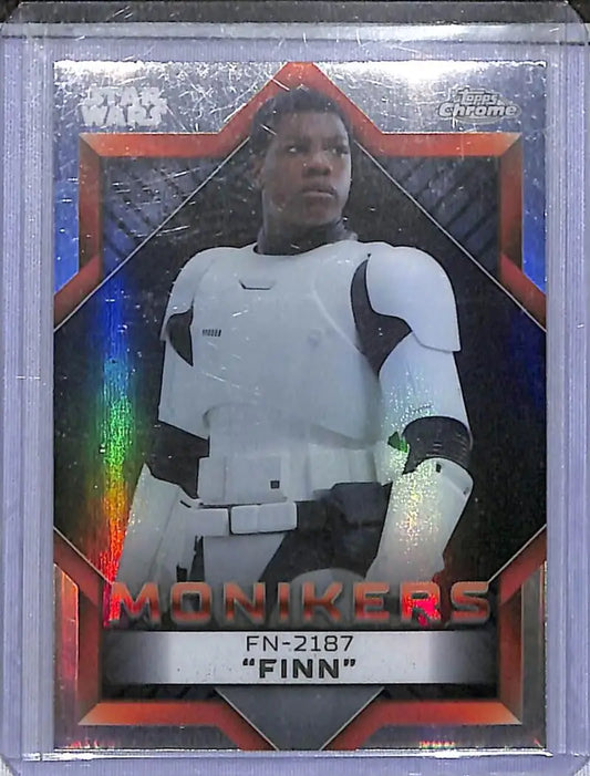 2023 Topps Chrome Star Wars Monikers #M-17 FN-2187 ’Finn’ NM-MT - Star Wars Card Single