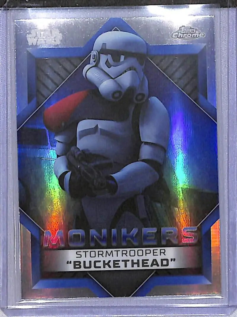 2023 Topps Chrome Star Wars Monikers #M-19 Stormtrooper ’Buckethead’ NM-MT