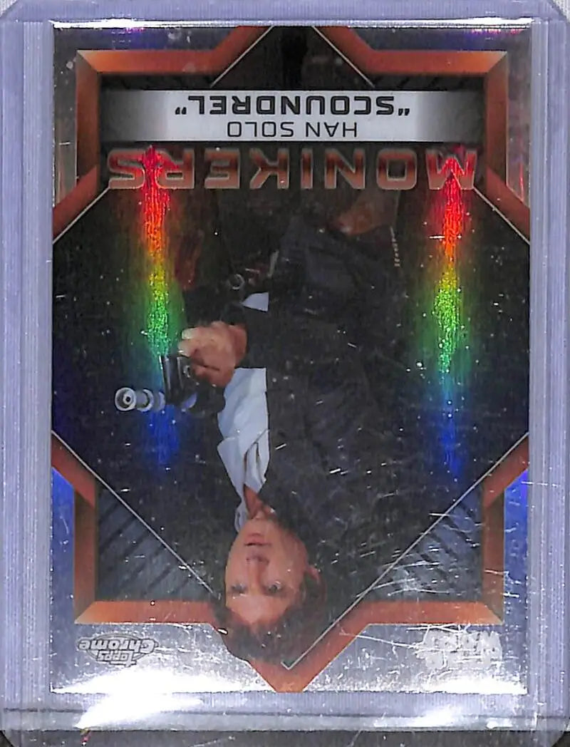 2023 Topps Chrome Star Wars Monikers #M-5 Han Solo ’Scoundrel’ NM-MT - Star Wars Card Single