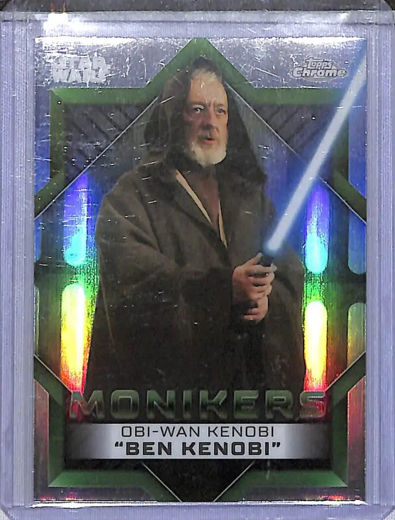 2023 Topps Chrome Star Wars Monikers #M-8 Obi-Wan Kenobi ’Ben Kenobi’ NM-MT - Star Wars Card Single