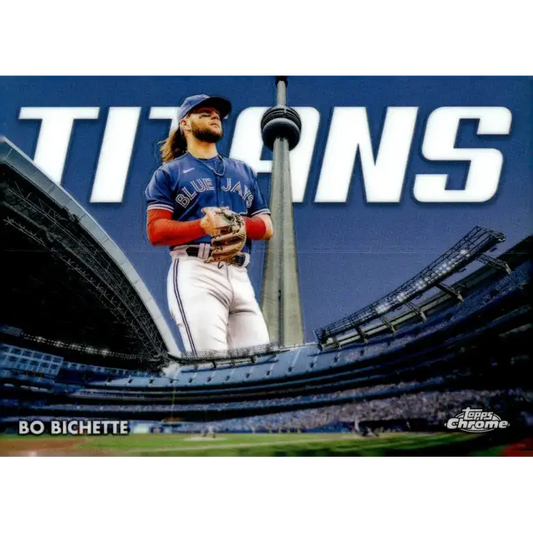 2023 Topps Chrome Titans Refractor #CT-7 Bo Bichette NM-MT Toronto Blue Jays Baseball Card - Baseball Card Single