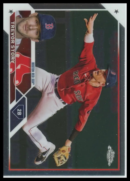 2023 Topps Chrome Trevor Story 23 Boston Red Sox NM - Baseball Card Single
