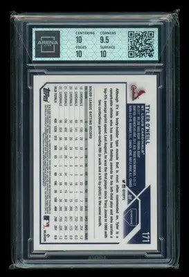 2023 Topps Chrome Tyler O’Neill #171 Magenta Refractor 26/399 Arena Club 10