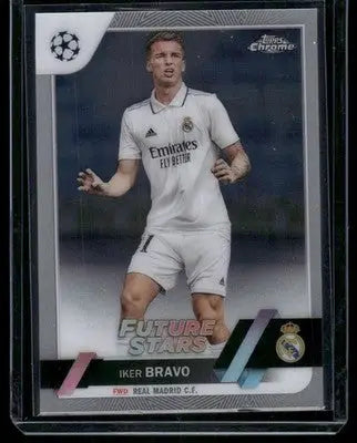 2023 Topps Chrome UEFA Champions League Future Stars Iker Bravo #87 Soccer - Soccer Card Single