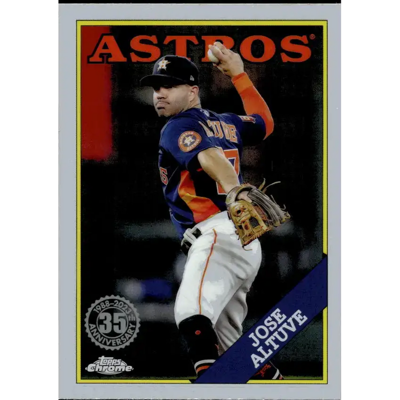 2023 Topps Chrome Update 1988 Baseball Refractor #88CU-13 Jose Altuve NM-MT Houston Astros Baseball Card - Baseball