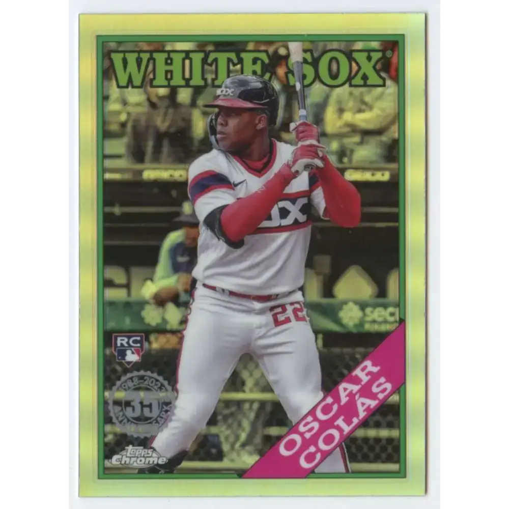 2023 Topps Chrome Update 1988 Baseball Refractor #88CU-14 Oscar Colas NM-MT Chicago White Sox Baseball Card - Baseball