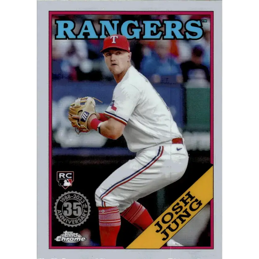 2023 Topps Chrome Update 1988 Baseball Refractor #88CU-16 Josh Jung NM-MT Texas Rangers Baseball Card - Baseball Card