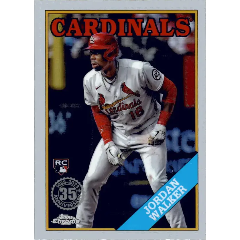 2023 Topps Chrome Update 1988 Baseball Refractor #88CU-18 Jordan Walker NM-MT St. Louis Cardinals Baseball Card