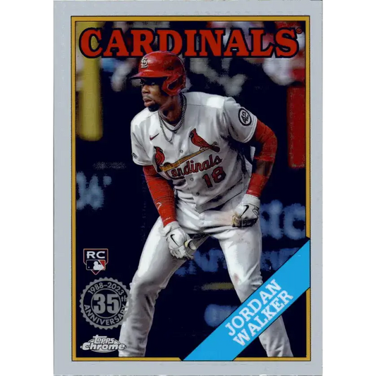 2023 Topps Chrome Update 1988 Baseball Refractor #88CU-18 Jordan Walker NM-MT St. Louis Cardinals Baseball Card