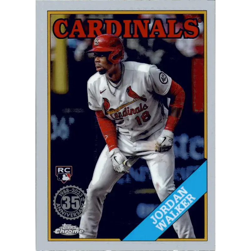 2023 Topps Chrome Update 1988 Baseball Refractor #88CU-18 Jordan Walker NM-MT St. Louis Cardinals Baseball Card
