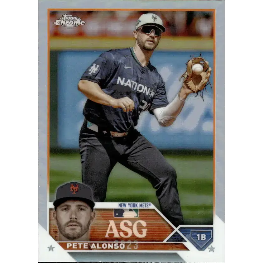 2023 Topps Chrome Update All-Star Game Refractor #ASGC-40 Pete Alonso NM-MT New York Mets Baseball Card - Baseball Card