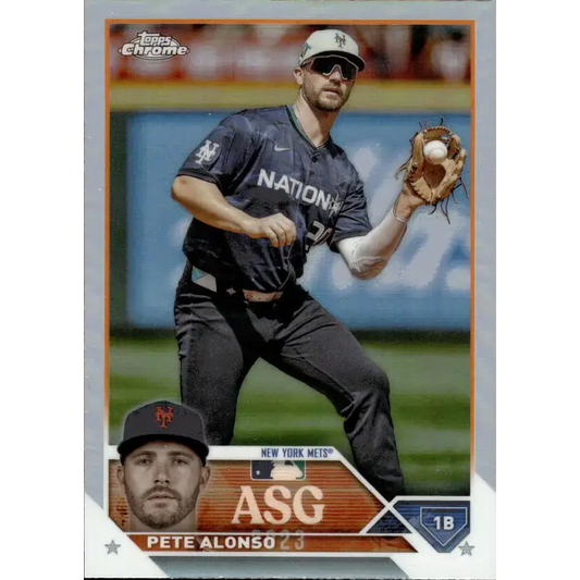 2023 Topps Chrome Update All-Star Game Refractor #ASGC-40 Pete Alonso NM-MT New York Mets Baseball Card - Baseball Card