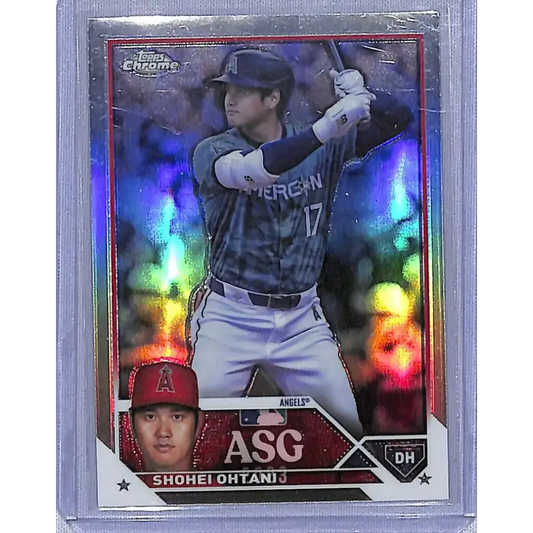 2023 Topps Chrome Update All-Star Game Refractor #ASGC-6 Shohei Ohtani NM-MT Los Angeles Angels Baseball Card