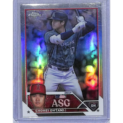 2023 Topps Chrome Update All-Star Game Refractor #ASGC-6 Shohei Ohtani NM-MT Los Angeles Angels Baseball Card