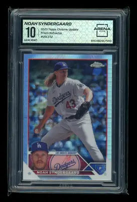 2023 Topps Chrome Update Prizm Refractor Noah Syndergaard #US152 Arena Club 10 - Baseball Card Single