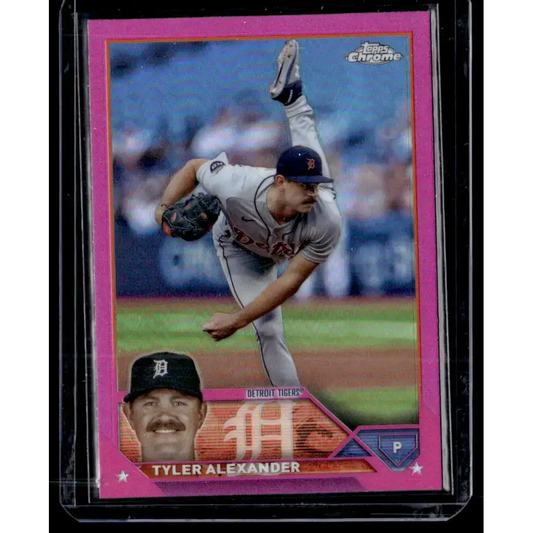 2023 Topps Chrome Update Refractor Pink #USC136 Tyler Alexander NM-MT Detroit Tigers Baseball Card - Baseball Card