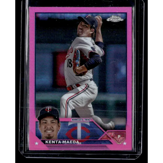 2023 Topps Chrome Update Refractor Pink #USC142 Kenta Maeda NM-MT Minnesota Twins Baseball Card - Baseball Card Single