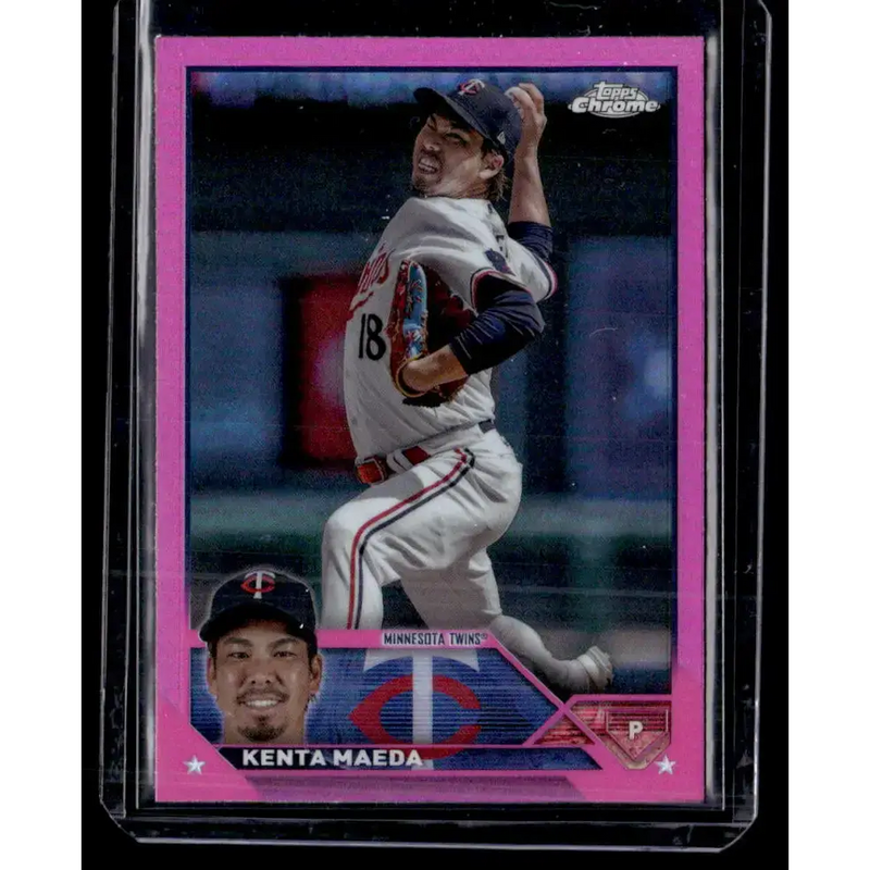 2023 Topps Chrome Update Refractor Pink #USC142 Kenta Maeda NM-MT Minnesota Twins Baseball Card - Baseball Card Single