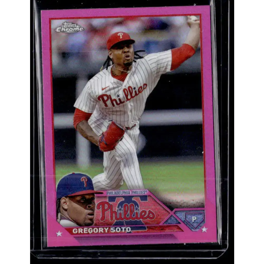 2023 Topps Chrome Update Refractor Pink #USC181 Gregory Soto NM-MT Philadelphia Phillies Baseball Card - Baseball Card