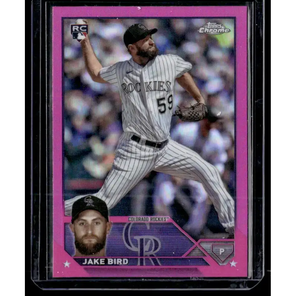 2023 Topps Chrome Update Refractor Pink #USC27 Jake Bird NM-MT RC Rookie Colorado Rockies Baseball Card - Baseball Card