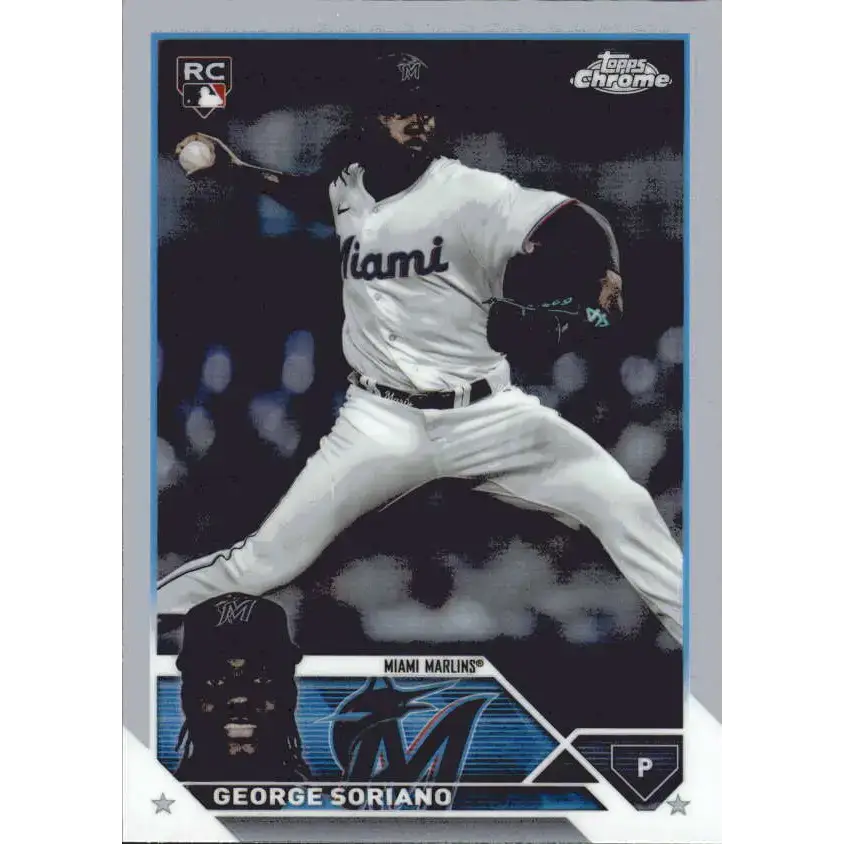 2023 Topps Chrome Update Refractor #USC137 George Soriano NM-MT RC Rookie Miami Marlins Baseball Card - Baseball Card