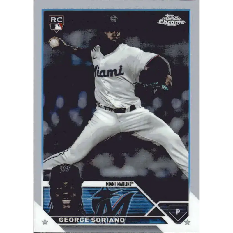 2023 Topps Chrome Update Refractor #USC137 George Soriano NM-MT RC Rookie Miami Marlins Baseball Card - Baseball Card