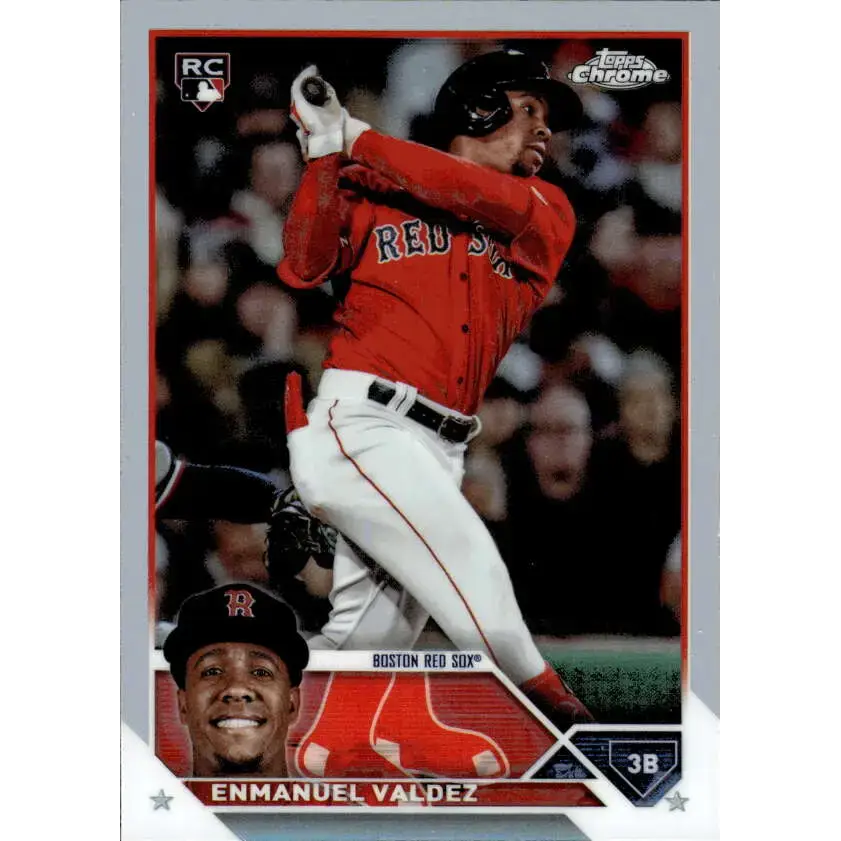 2023 Topps Chrome Update Refractor #USC19 Enmanuel Valdez NM-MT RC Rookie Boston Red Sox Baseball Card - Baseball Card