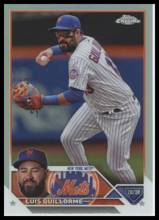2023 Topps Chrome Update - Refractors Luis Guillorme USC149 NY Mets Baseball NM - Baseball Card Single