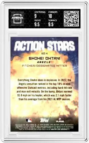2023 Topps Chrome Update Shohei Ohtani #ASC-4 Action Stars Baseball AC 9.5 - Baseball Card Single