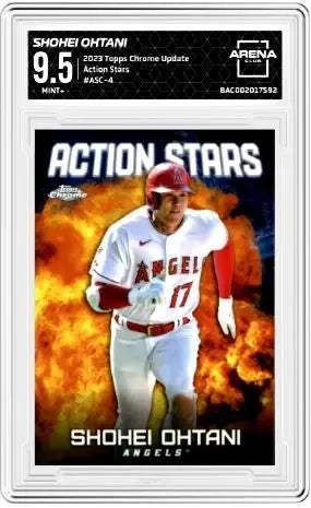 2023 Topps Chrome Update Shohei Ohtani #ASC-4 Action Stars Baseball AC 9.5 - Baseball Card Single