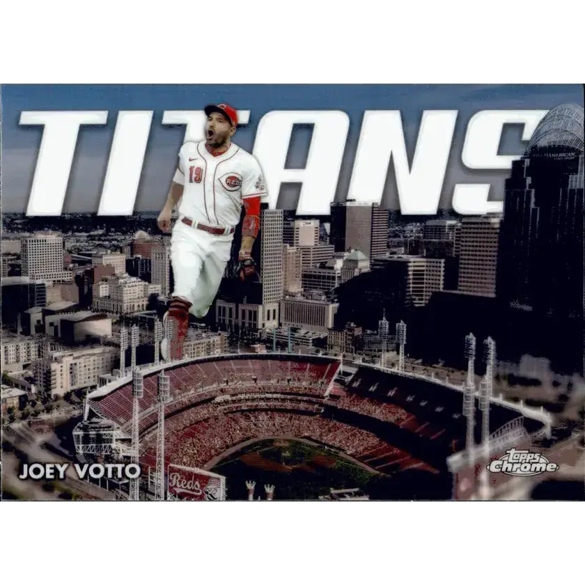 2023 Topps Chrome Update Titans Refractor #CT-20 Joey Votto NM-MT Cincinnati Reds Baseball Card - Baseball Card Single