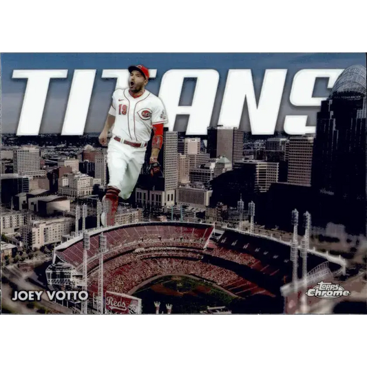 2023 Topps Chrome Update Titans Refractor #CT-20 Joey Votto NM-MT Cincinnati Reds Baseball Card - Baseball Card Single