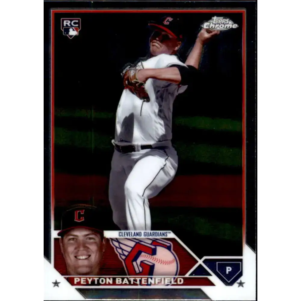 2023 Topps Chrome Update #USC102 Peyton Battenfield NM-MT RC Rookie Cleveland Guardians Baseball Card - Baseball Card