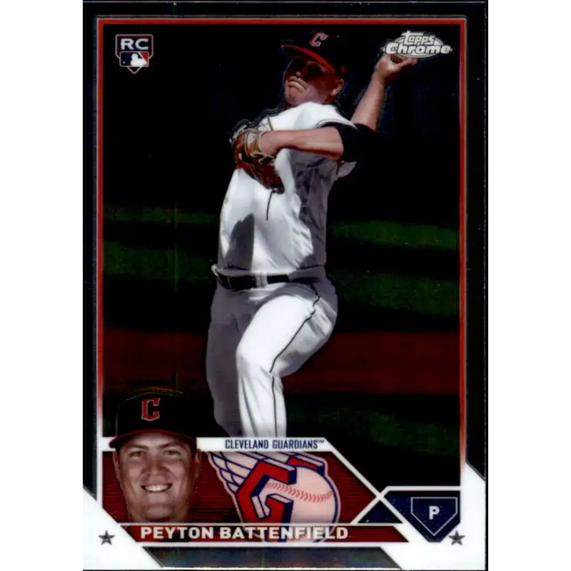 2023 Topps Chrome Update #USC102 Peyton Battenfield NM-MT RC Rookie Cleveland Guardians Baseball Card - Baseball Card