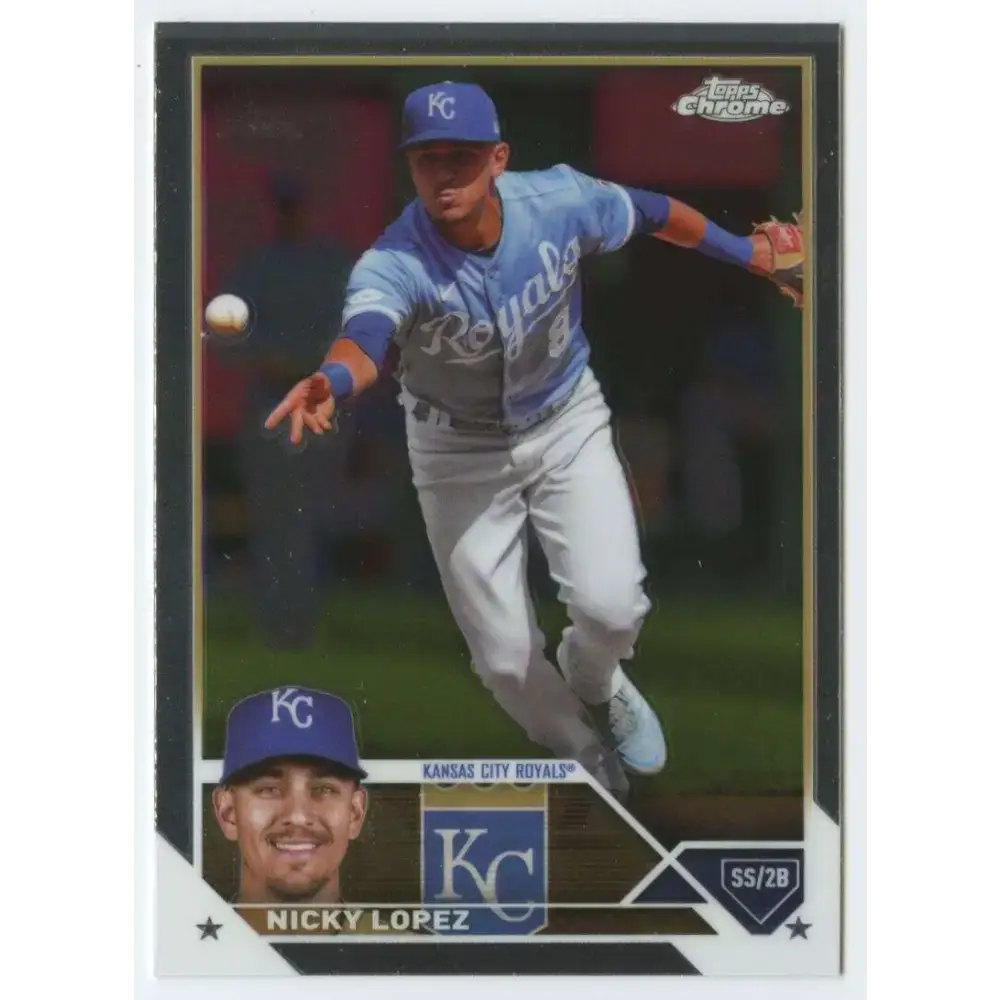 2023 Topps Chrome Update #USC117 Nicky Lopez NM-MT Kansas City Royals Baseball Card - Baseball Card Single