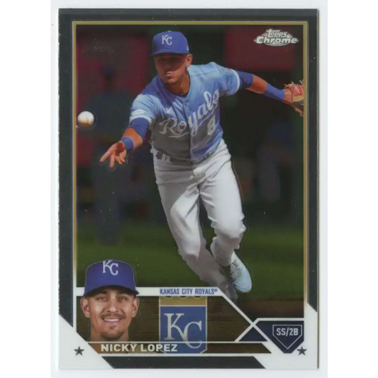2023 Topps Chrome Update #USC117 Nicky Lopez NM-MT Kansas City Royals Baseball Card - Baseball Card Single