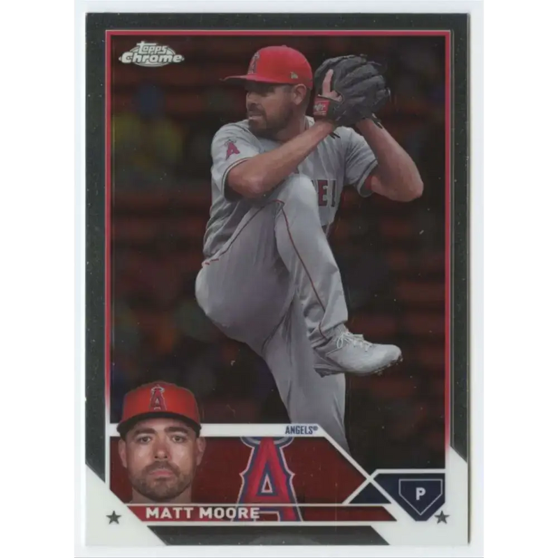 2023 Topps Chrome Update #USC133 Matt Moore NM-MT Los Angeles Angels Baseball Card - Baseball Card Single