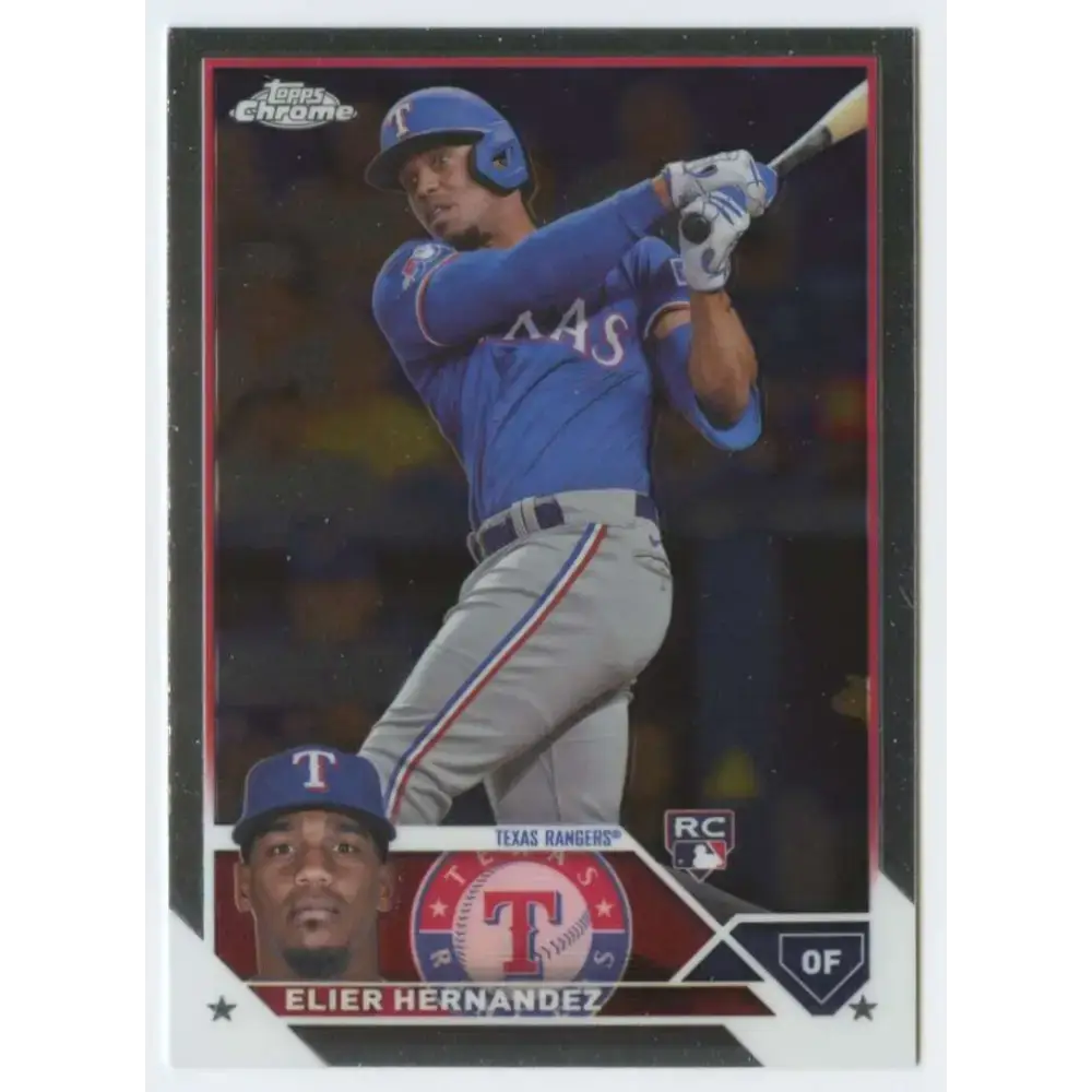 2023 Topps Chrome Update #USC135 Elier Hernandez NM-MT RC Rookie Texas Rangers Baseball Card - Baseball Card Single
