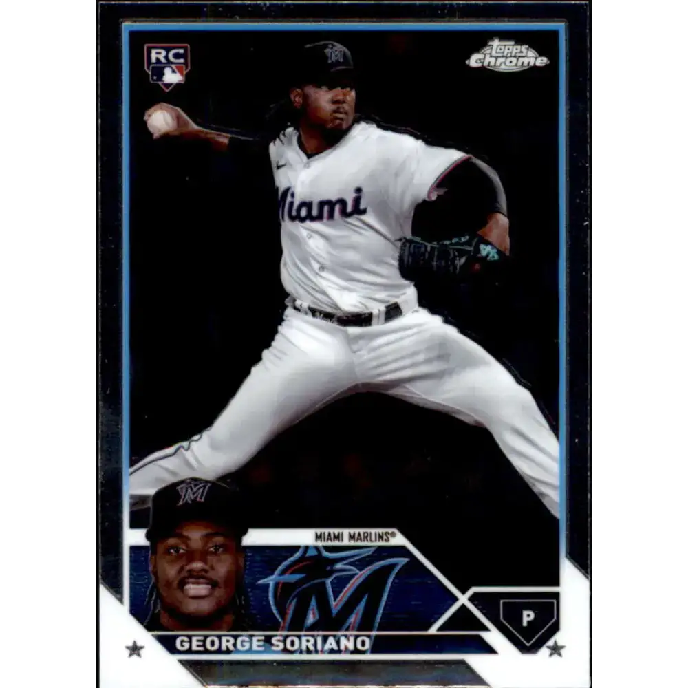 2023 Topps Chrome Update #USC137 George Soriano NM-MT RC Rookie Miami Marlins Baseball Card - Baseball Card Single