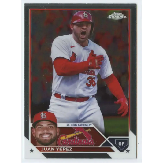 2023 Topps Chrome Update #USC138 Juan Yepez NM-MT St. Louis Cardinals Baseball Card - Baseball Card Single