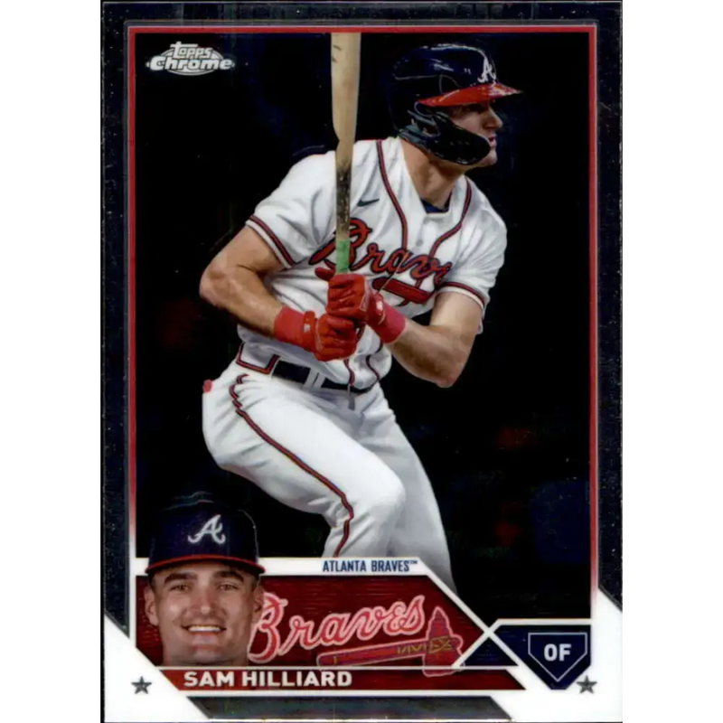 2023 Topps Chrome Update #USC140 Sam Hilliard NM-MT Atlanta Braves Baseball Card - Baseball Card Single