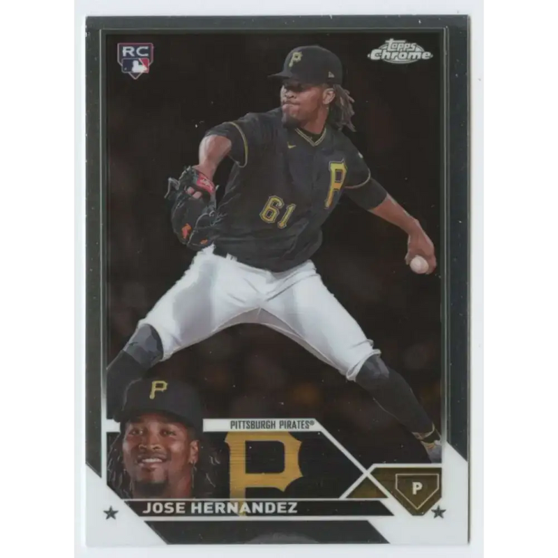 2023 Topps Chrome Update #USC143 Jose Hernandez NM-MT RC Rookie Pittsburgh Pirates Baseball Card - Baseball Card Single