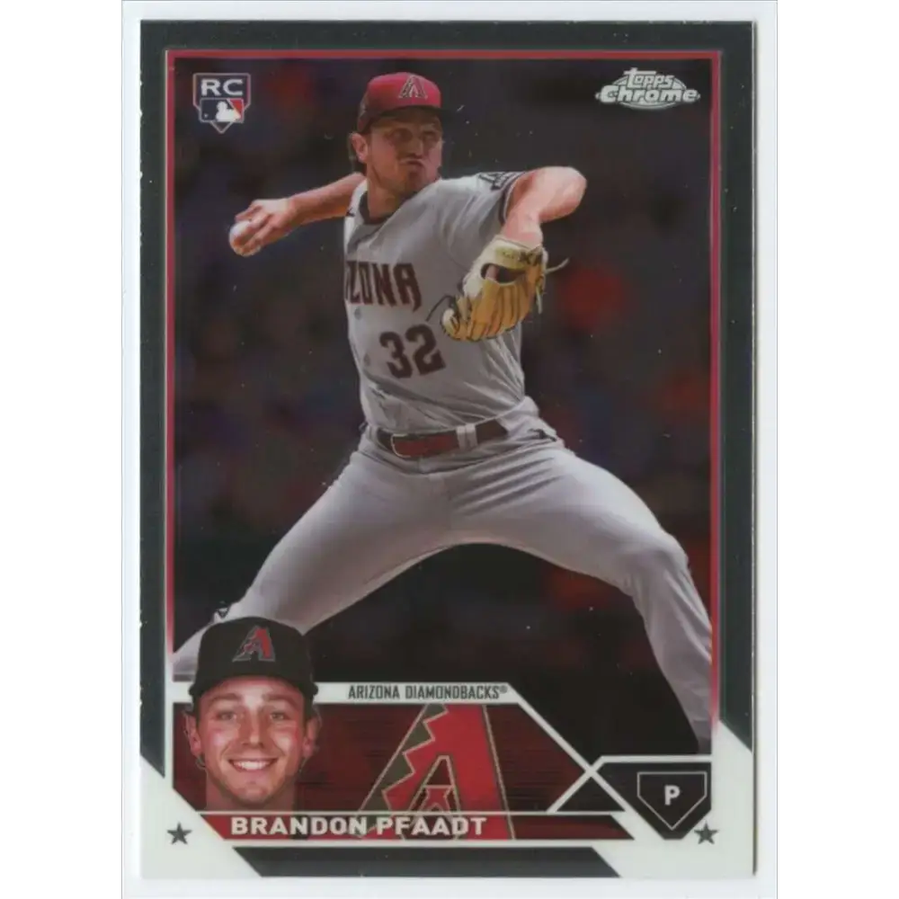 2023 Topps Chrome Update #USC156 Brandon Pfaadt NM-MT RC Rookie Arizona Diamondbacks Baseball Card - Baseball Card