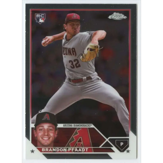 2023 Topps Chrome Update #USC156 Brandon Pfaadt NM-MT RC Rookie Arizona Diamondbacks Baseball Card - Baseball Card